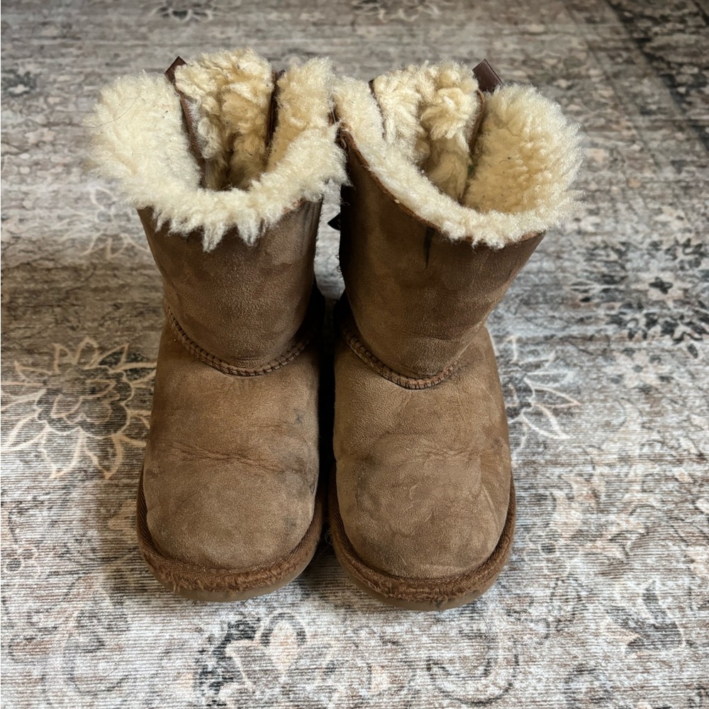Cozy Brown Kids UGG Boots, Size 11